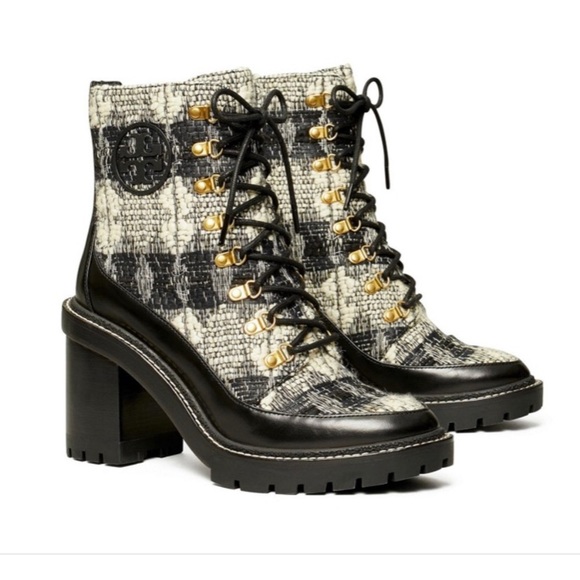 New Tory Burch Miller Wool lug sole Boot - Picture 2 of 7